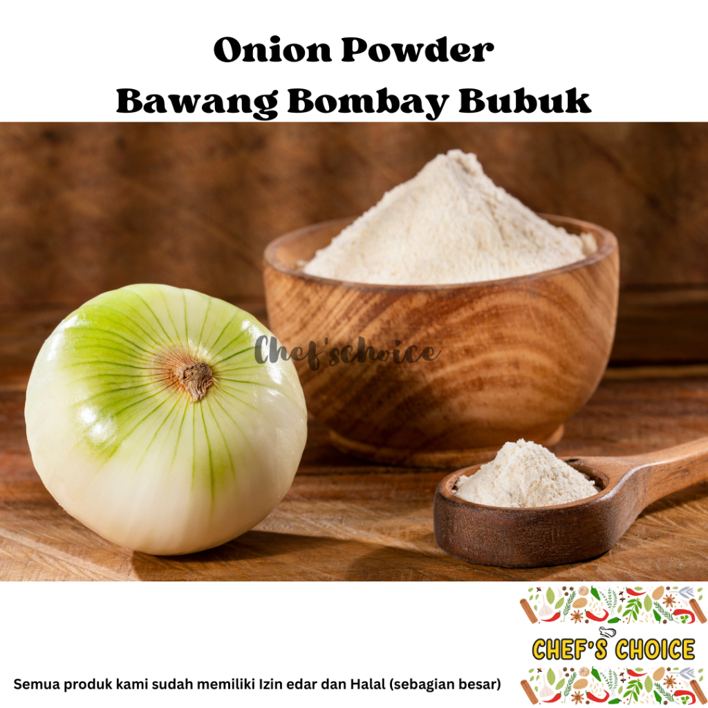 

Onion Powder 500 GR Grade A / Bawang Bombay Bubuk Asli