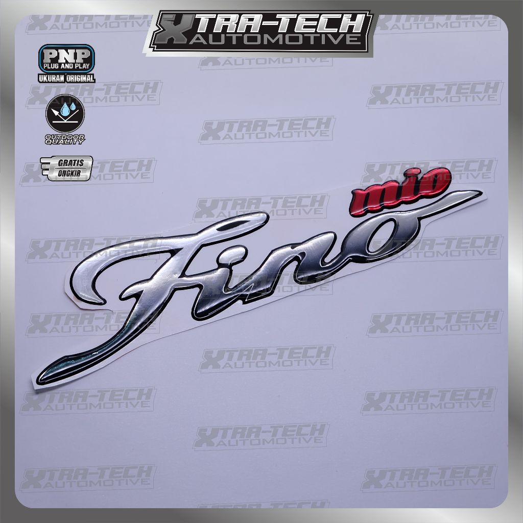 Emblem yamaha fino / emblem timbul yamaha fino / emblem titanium fino / emblem yamaha fino / stiker 
