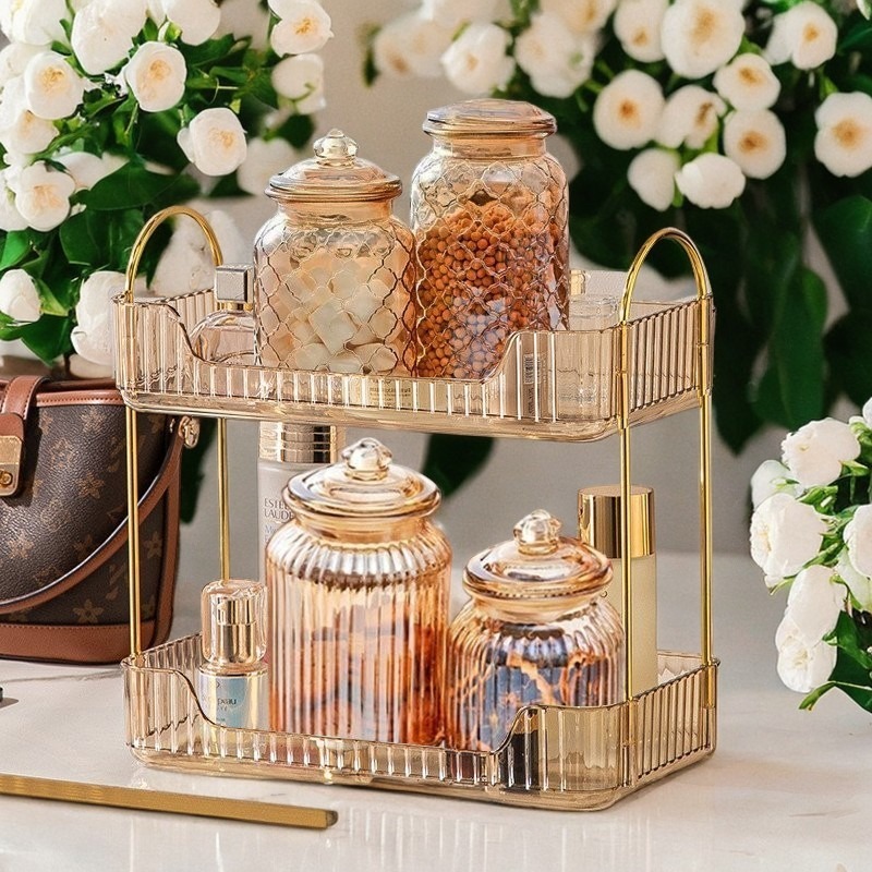 Rak Aqua Gelas Estetik Rak Serbaguna Tempat Kosmetik Tempat Aqua Gelas Estetik Mewah