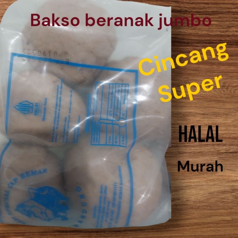 

Bakso beranak/ baso jumbo isi cincang [semar bandung] isi 5 butir