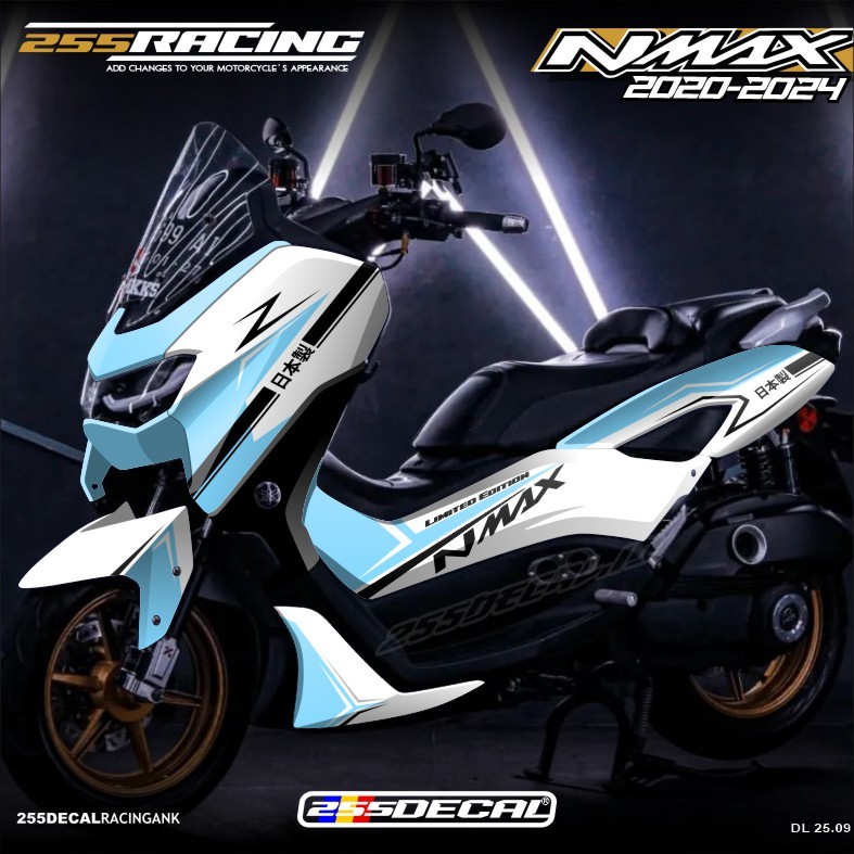 Stiker NMAX NEW 2020 2021 2022 2023 2024 Full body Fullblok - Decal Sticker Nmax  Tahun 2020 2021 20