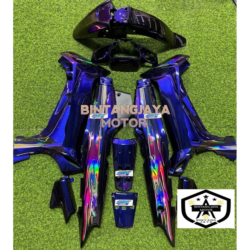 body fullset Yamaha fizr hologram lembayung hitam clear timpa halusan seperti ori body set fizr terb