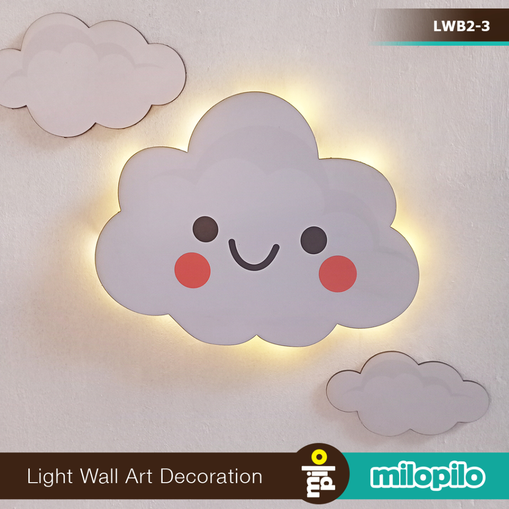 Dekorasi Kamar Tidur Lampu Awan Lucu Cloud Light Milopilo