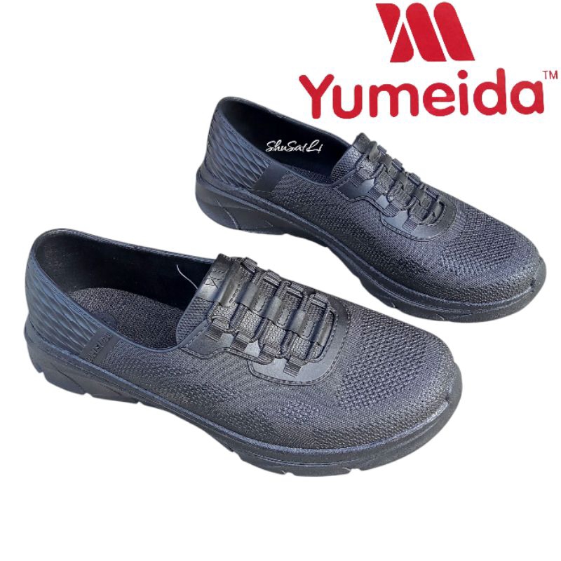 Sepatu pantofel pria karet YUMEIDA sepatu pria kerja sepatu kret slip on pria casual sepatu formal p