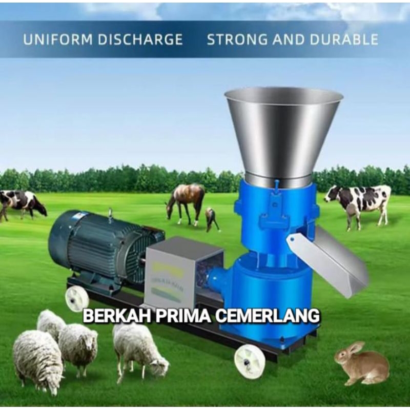 MESIN PELET CETAK PAKAN IKAN HEWAN TERNAK GOLDEN POWER JAPAN SET DINAMO MOTOR 4,5KW 220V