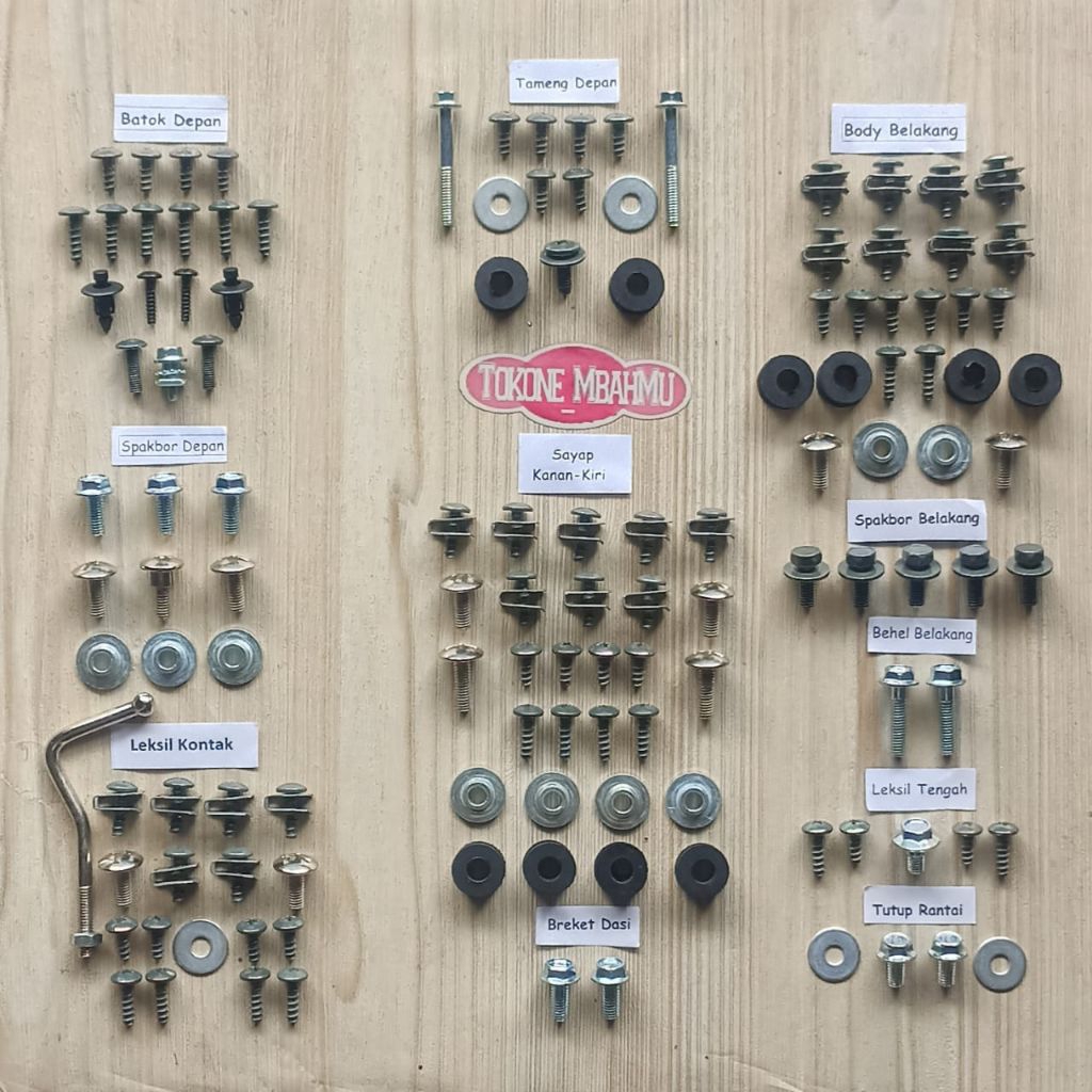 Baut Full Set Cover Body Bodi Suzuki Shogun FL 125 RR FL125