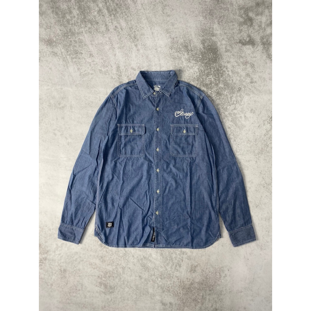 Dickies x Stussy Work Shirt Denim - Blue