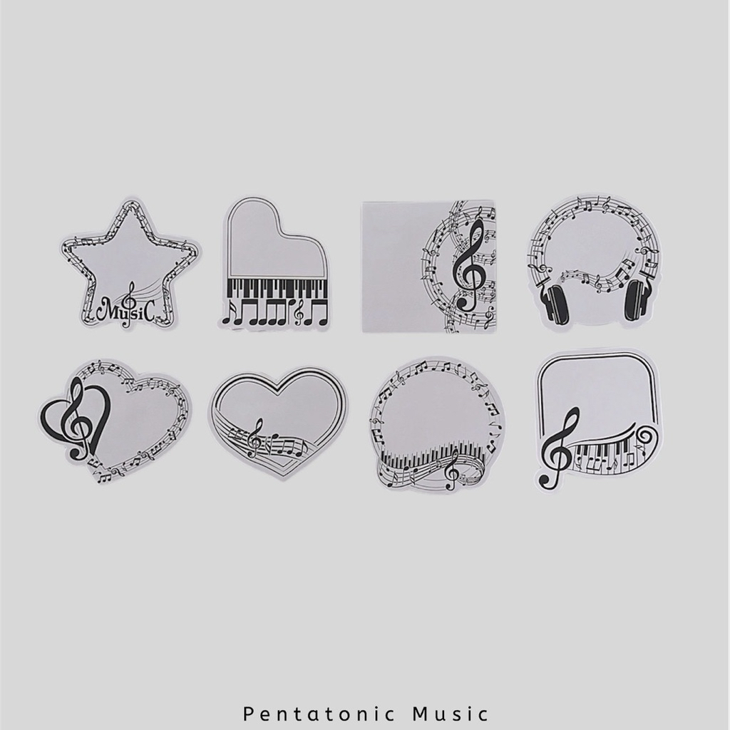 

Musical Mini Memo Note Kertas Catatan Kecil motif Musik Pentatonic Music Gift