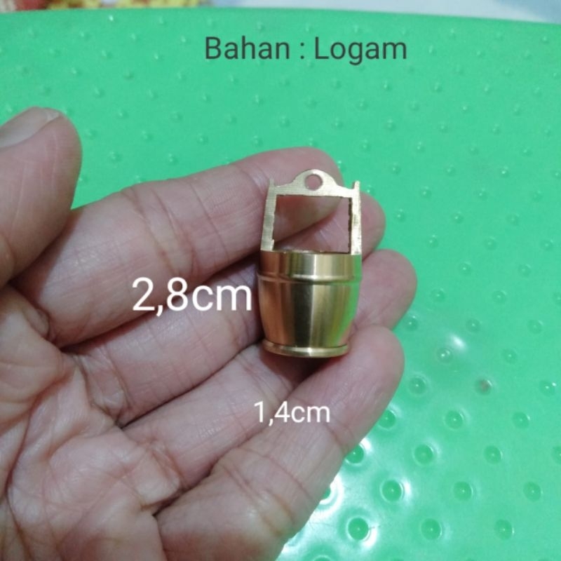 Miniatur Ember Warna Gold Tradisional China