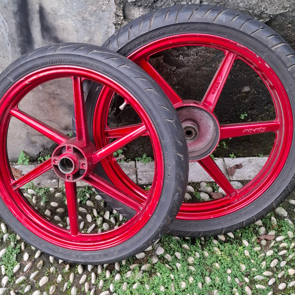 Velg palang 6 sprint rx king ukuran 17.185/18.215 set depan belakang bekas