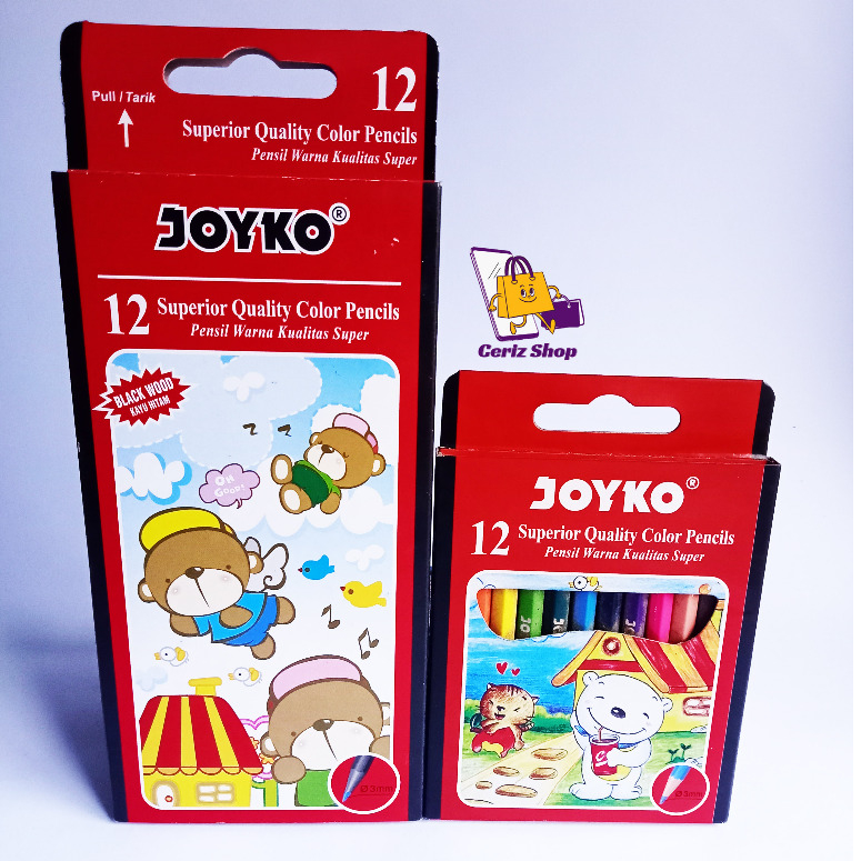 

Pensil Warna Joyko Kode CP-1 CP-S12 - 1Pack [12Warna]