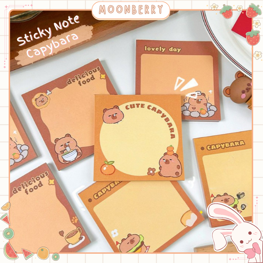 

Sticky Notes Capybara Simple Gradient Summer Colour
