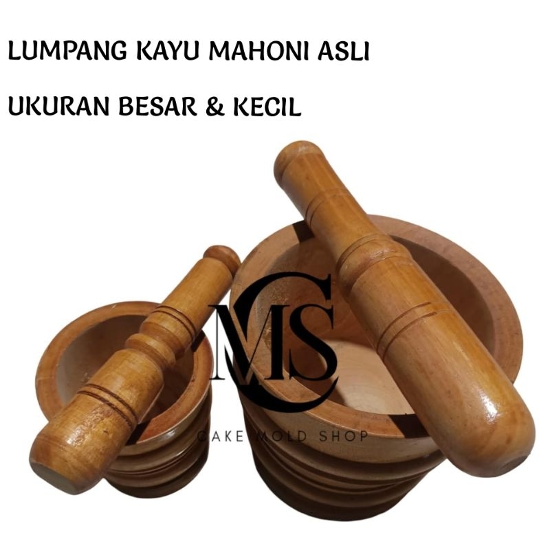 LUMPANG KAYU MAHONI ASLI/LUMPANG BESAR&KECIL