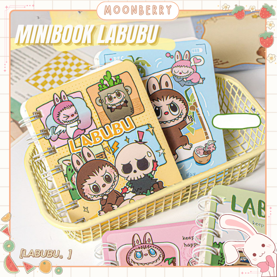 Handbook pocket korea karakter Notebook diary mini labubu