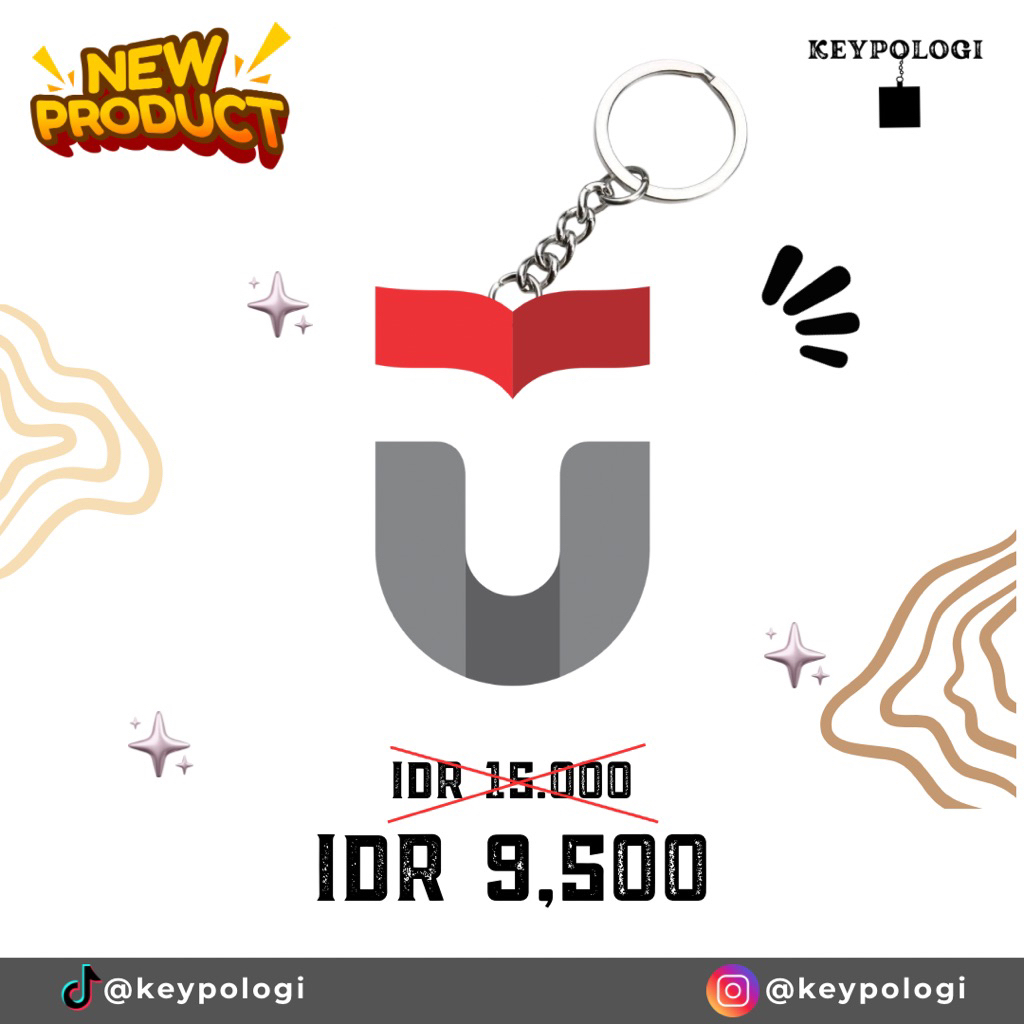 GANTUNGAN KUNCI TELKOM UNIVERSITY AKRILIK
