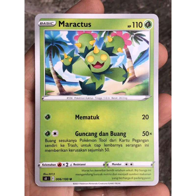 PROMO TCG POKEMON KARTU MARACTUS