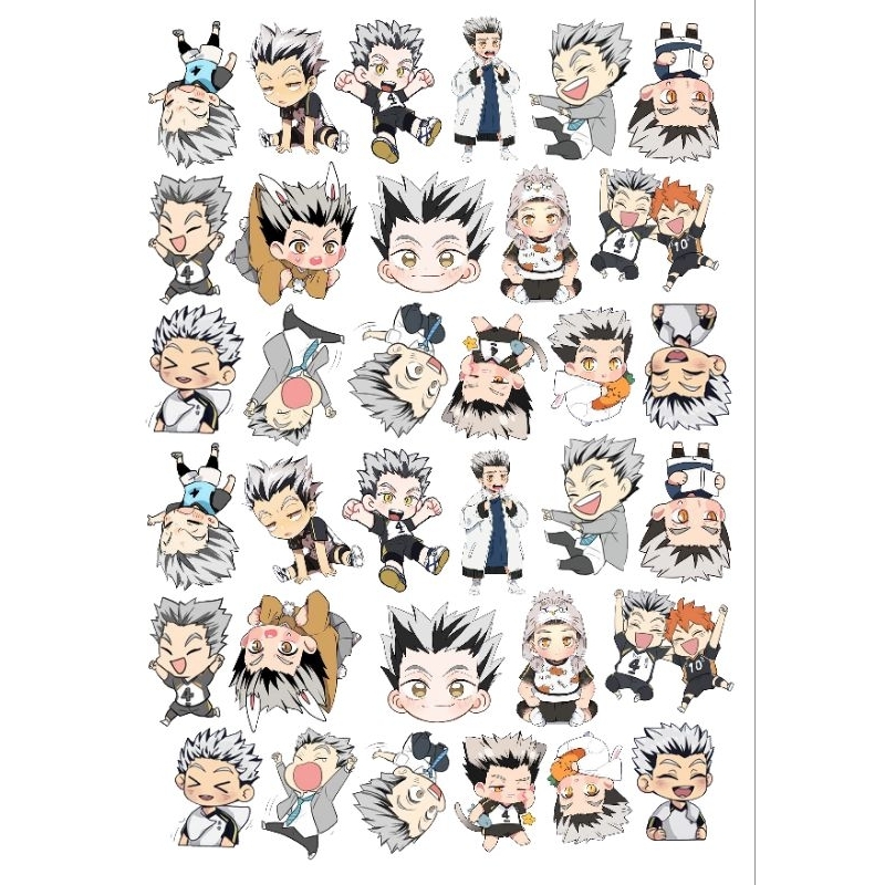 Stiker Bokuto Haikyuu
