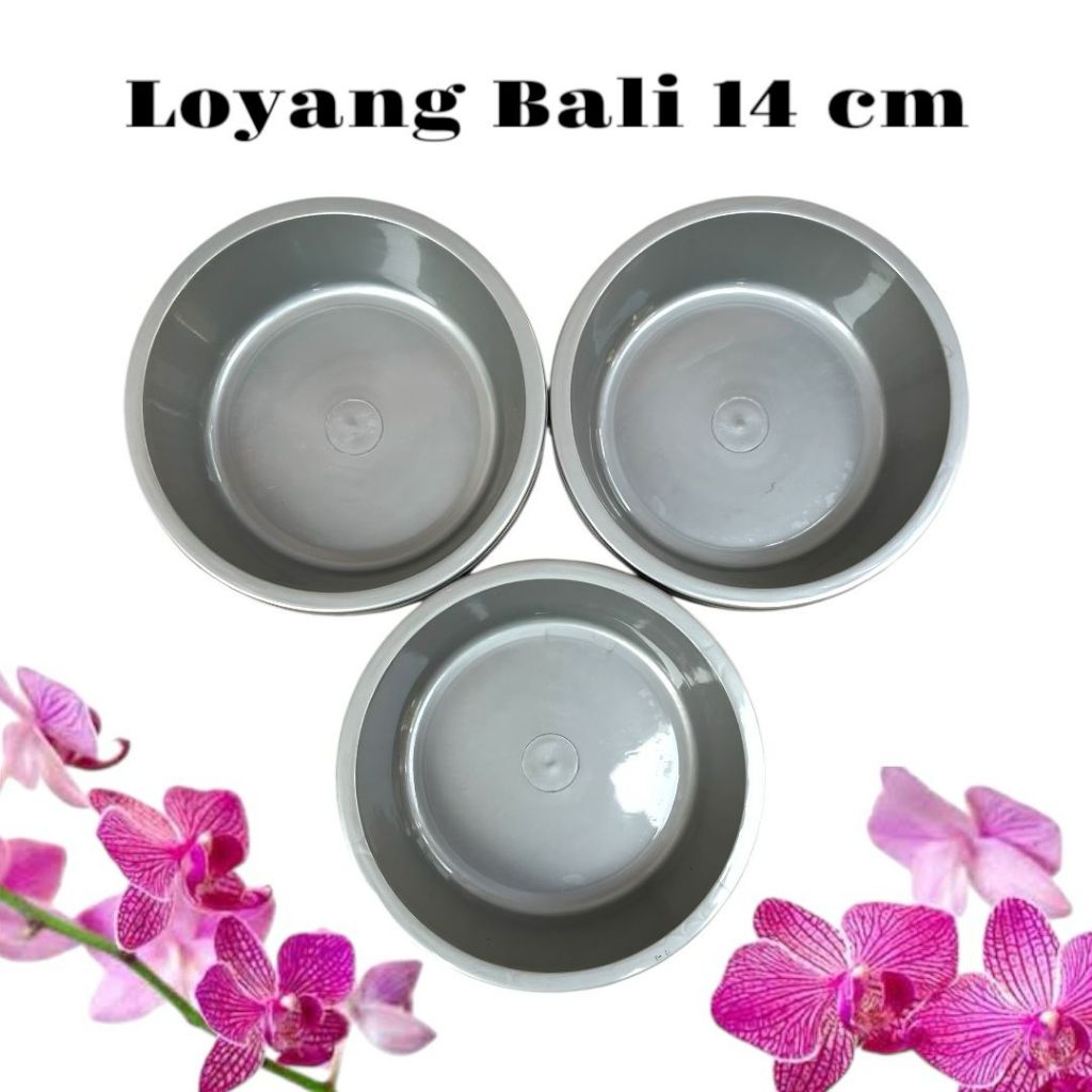 PAKET HEMAT 48 PCS 4 LUSIN LOYANG BALI SILVER TEMPAT BOKOR SODAN PLASTIK MURAH BASKOM