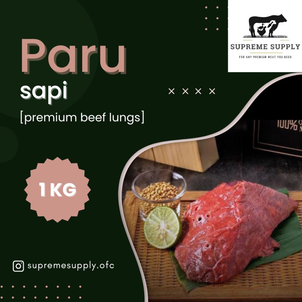 

PREMIUM Paru Sapi 1 kg | Fresh Halal Organic Beef Lungs Daging Segar Frozen