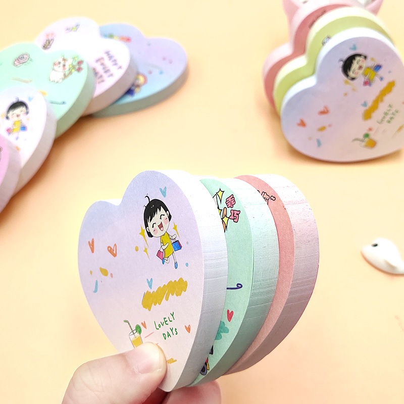 

STICKY NOTE MEMO NOTE BENTUK LOVE ISI 100 LBR