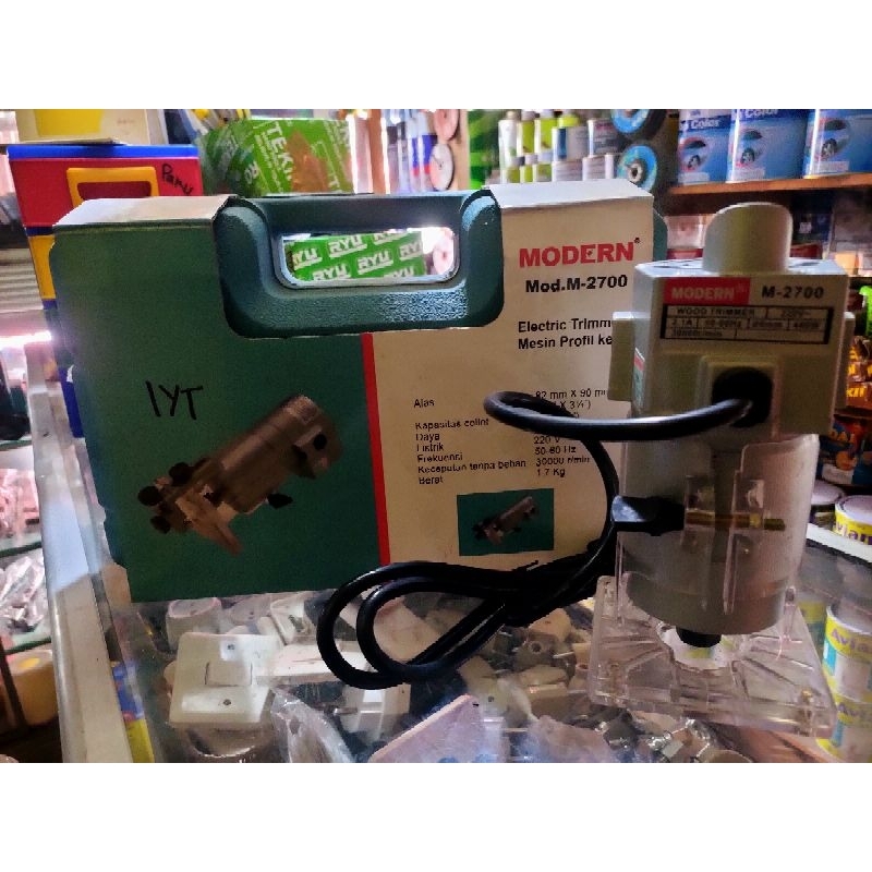 MESIN TRIMMER MODERN M 2700 / MESIN ROUTER KAYU KECIL MODERN M 2700
