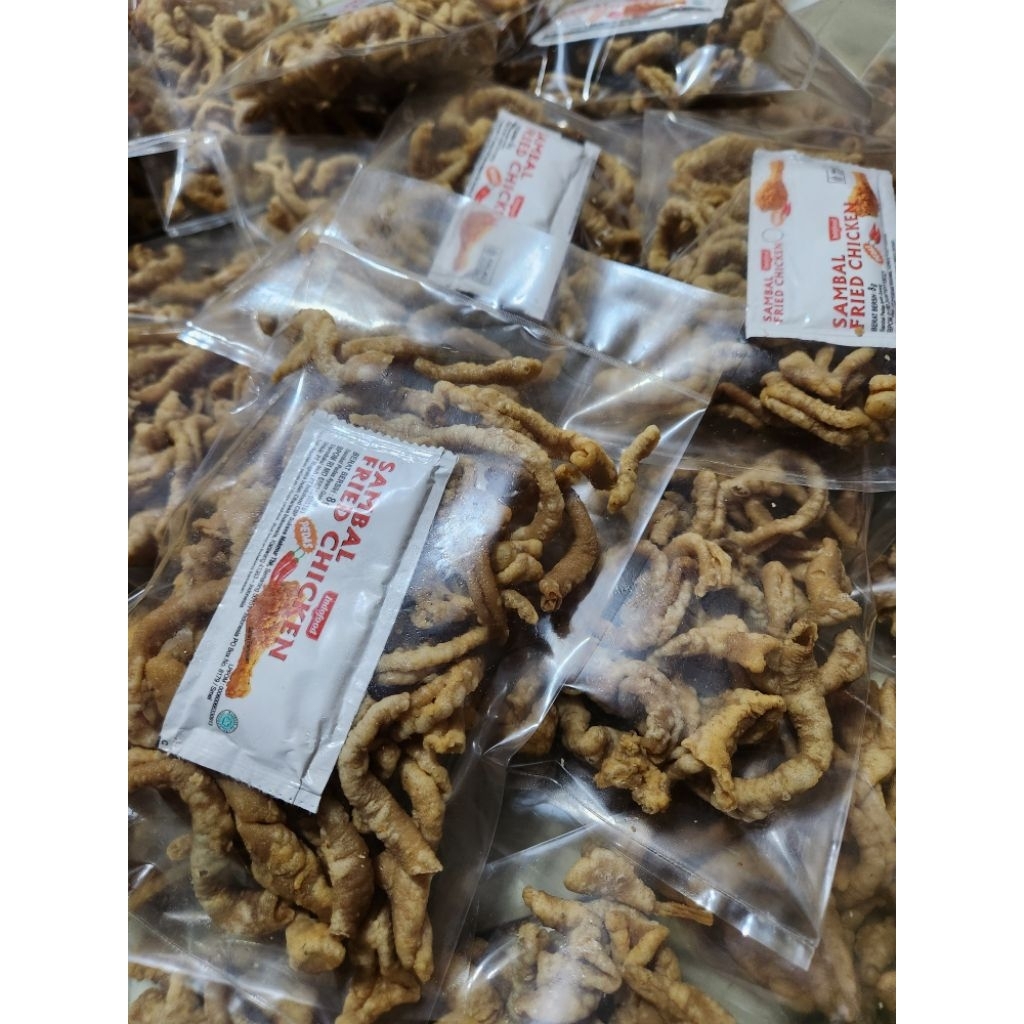 

Keripik Usus Ayam gurih super renyah +saos chicken 60gr