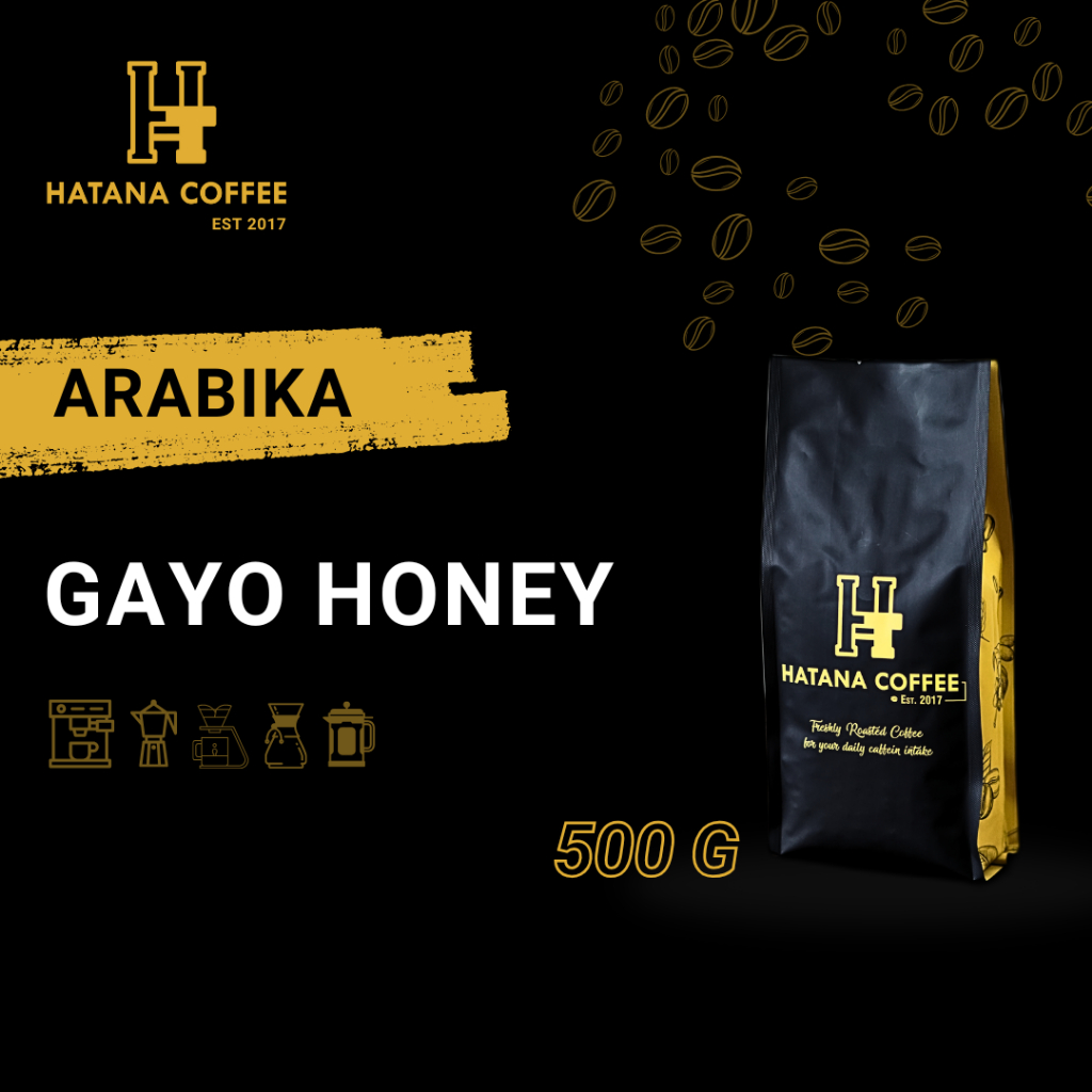 

Kopi Arabika Gayo Honey 500 Gram | Hatana Coffee