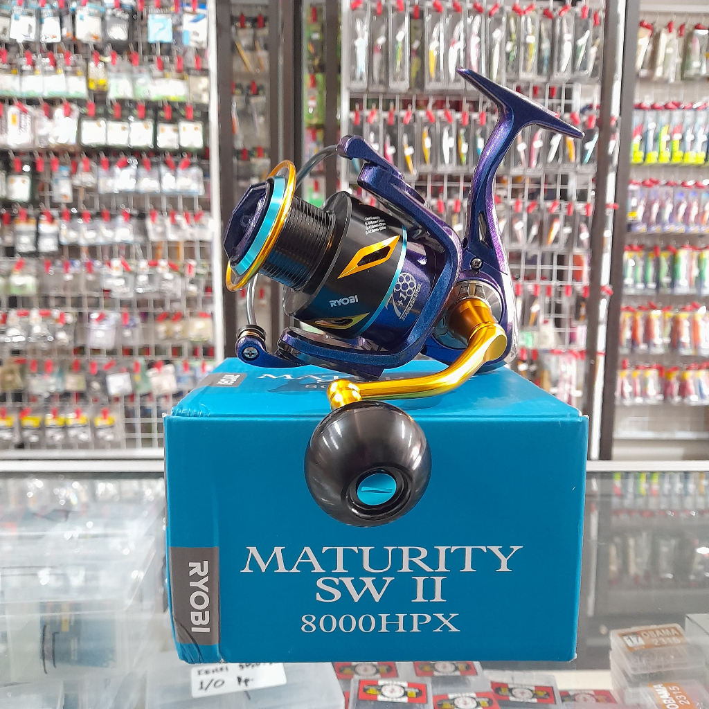 Fishing Reel Ryobi Maturity SW II 8000/6000/5000/2000/3000/4000 Reel Spinning Tangguh, Ringan, dan S