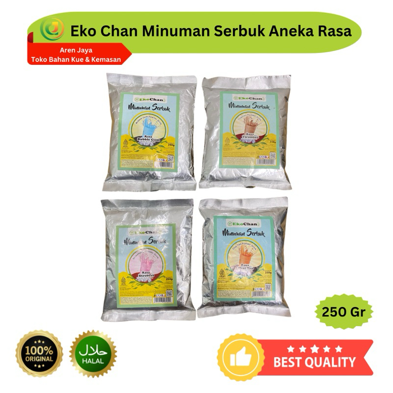 

Ekochan Aneka Rasa Bubuk Minuman Premium Instan Minuman Boba 250 Gram Original
