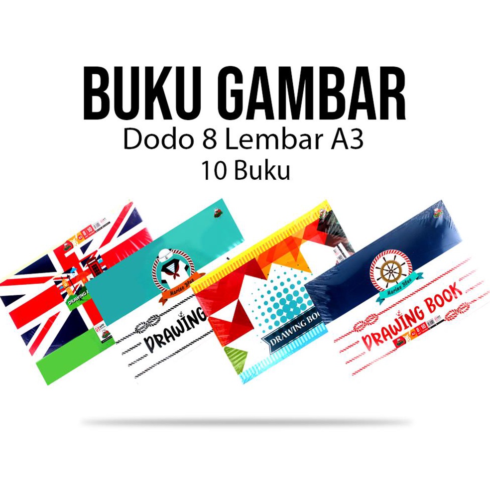 

KODE W9C 1pcs Buku Gambar A3 DODO 1pack Drawing Book A3 DODO