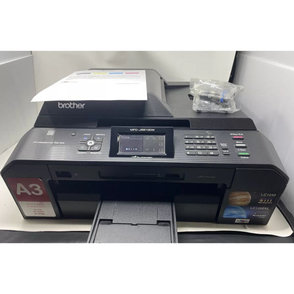 Printer Brother MFC-J5910dw Multifungsi wireless print scan copy A3