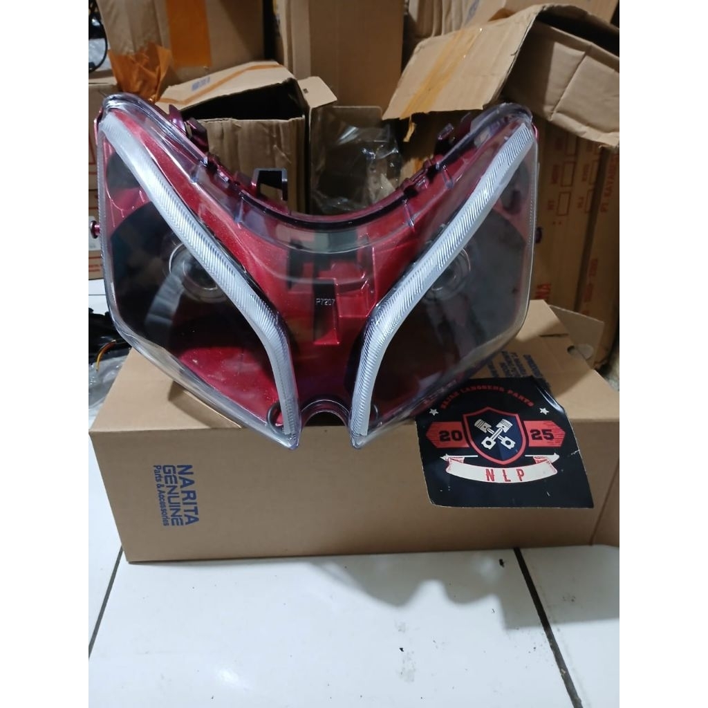 paket super keren custom reflektor Vario old Vario karbu set proji running pelangi tampilan keren pa