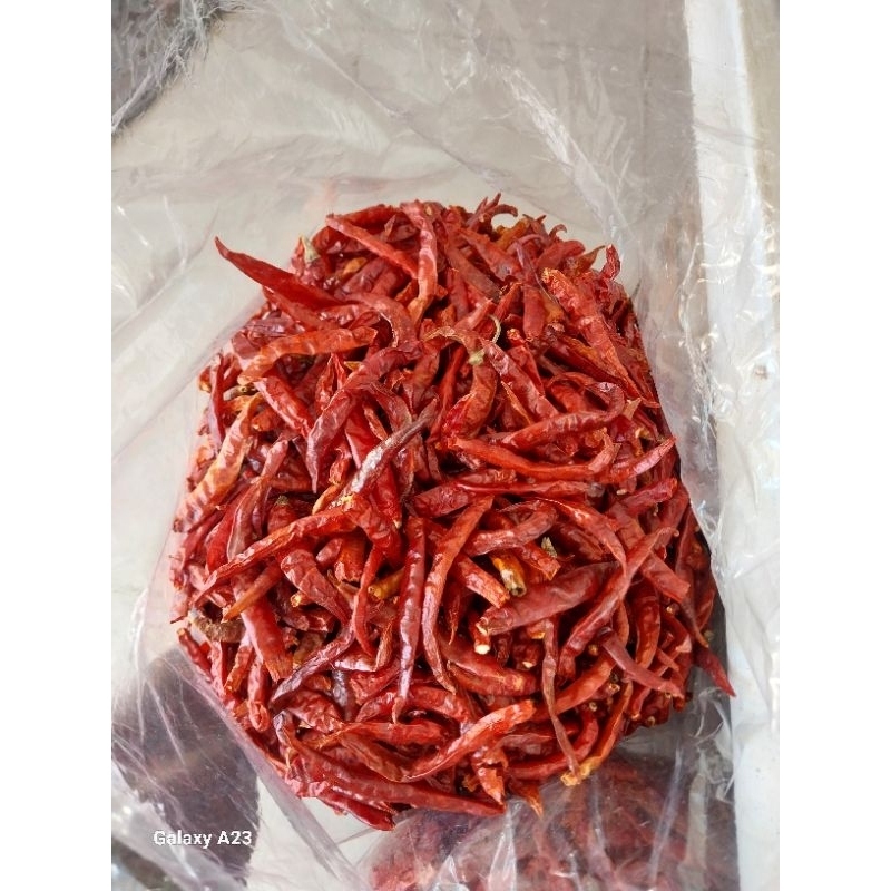 

PROMO 1KG CABE RAWIT KERING SUPER MERAH DAN PEDAS TANPA TANGKAI
