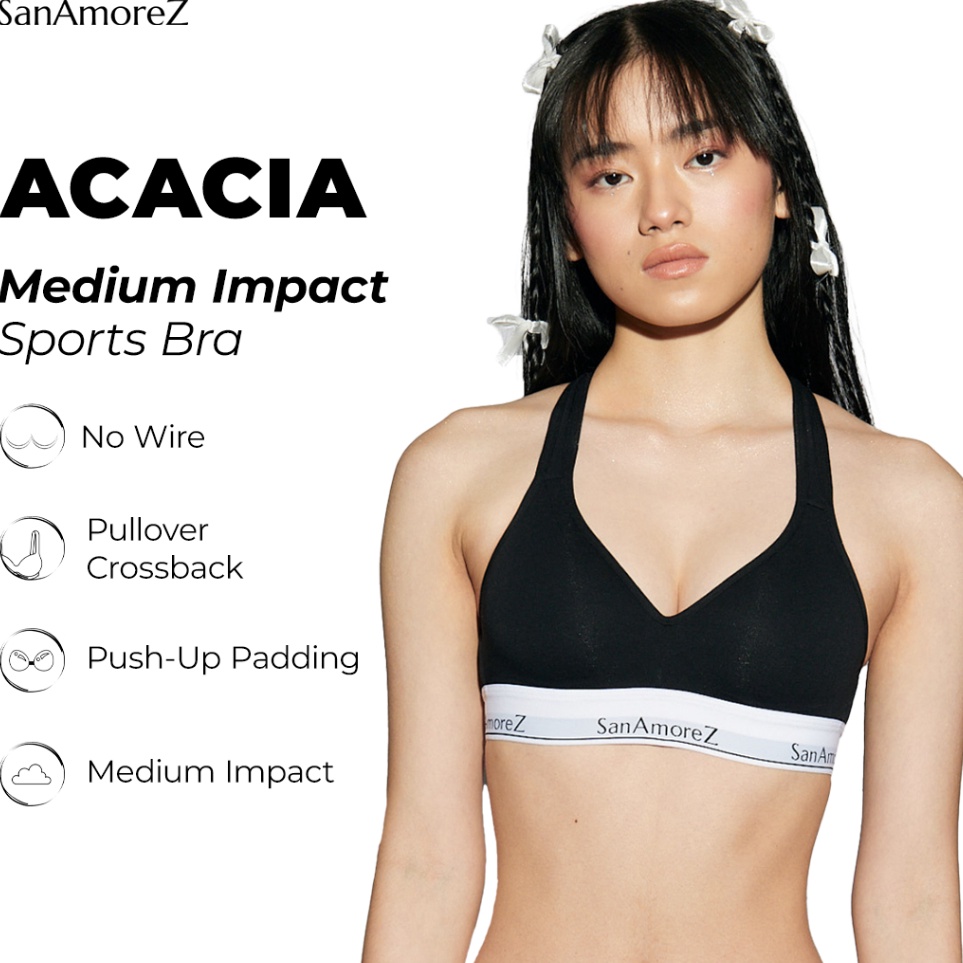 KODE O32G SanAmoreZ  Premium Sports Bra  Bra Olahraga Premium  Cotton  Size XS  XL  Comfortable Push