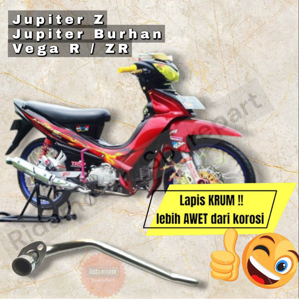 LEHERAN PIPA KNALPOT KEPALA KNALPOT VEGA ZR JUPITER Z LAMA JUPITER Z JUPITER BURHAN JUPITER ROBOT