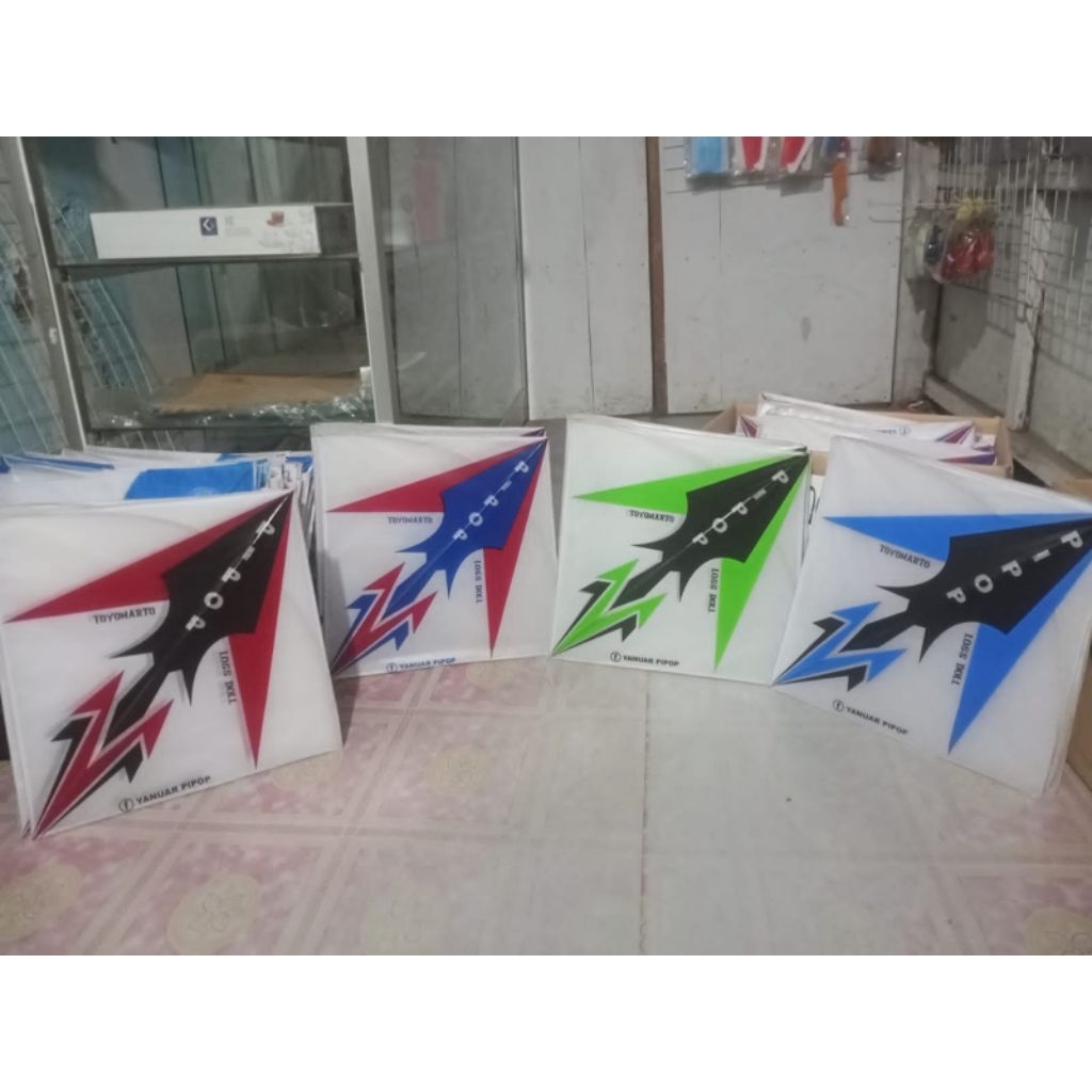 Layangan sukhoi super 2 warna arku bambu petung rapi dan keras harga untuk 50pcs