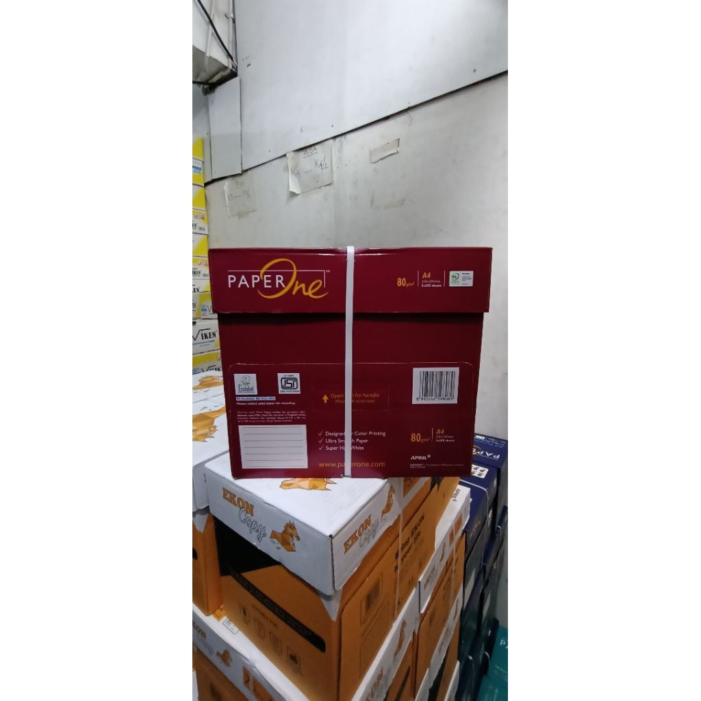

Kertas HVS A4 80 gram PAPER ONE dus merah (New)
