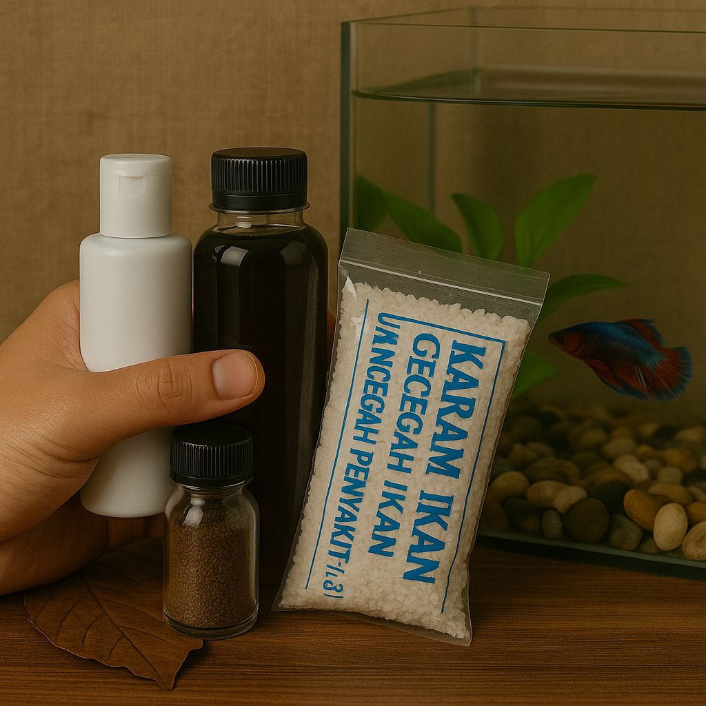 Paket Perawatan Ikan Hias Air Tawar – Cupang, Guppy, Koi, Louhan, Molly