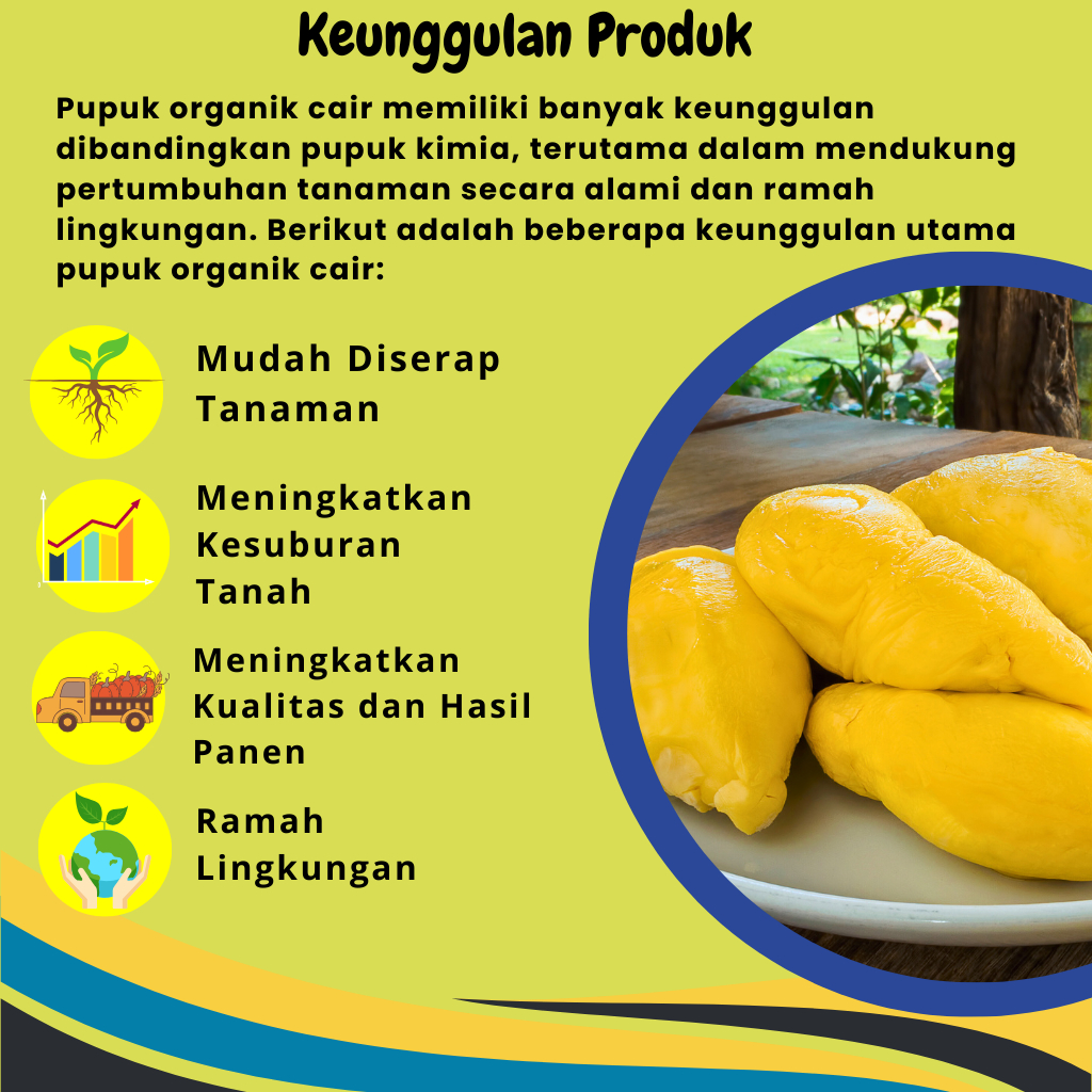 Sekar_Jenaka Pupuk Organik Cair Durian Cepat Berbuah Lebat Tidak Rontok Bunga Booster Durian Montong