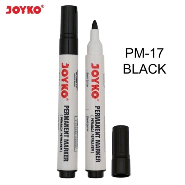 

KODE G38Z 12pcs Spidol hitam joyko Permanent marker joyko permanent marker PM17 spidol murah