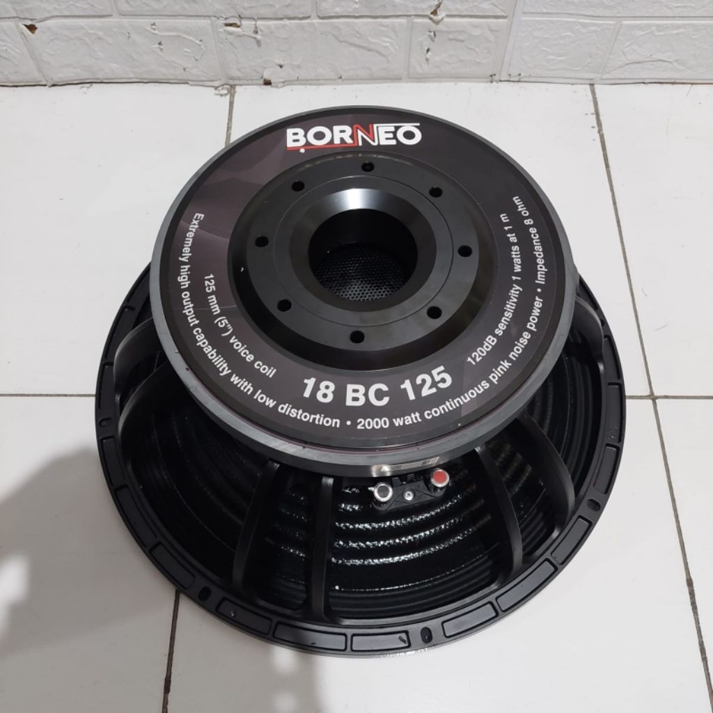 speaker borneo 18inch carbon Bornneo 18bc125 original