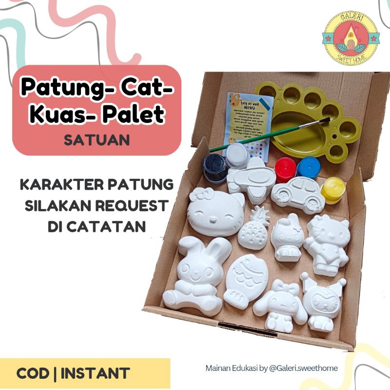 

Alat Lukis Tambahan Patung, Palet, Cat Air dan Kuas Gypfun