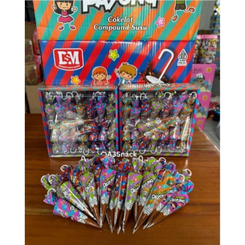 

Coklat payung coklat coumpound susu 1 box isi 30 pcs