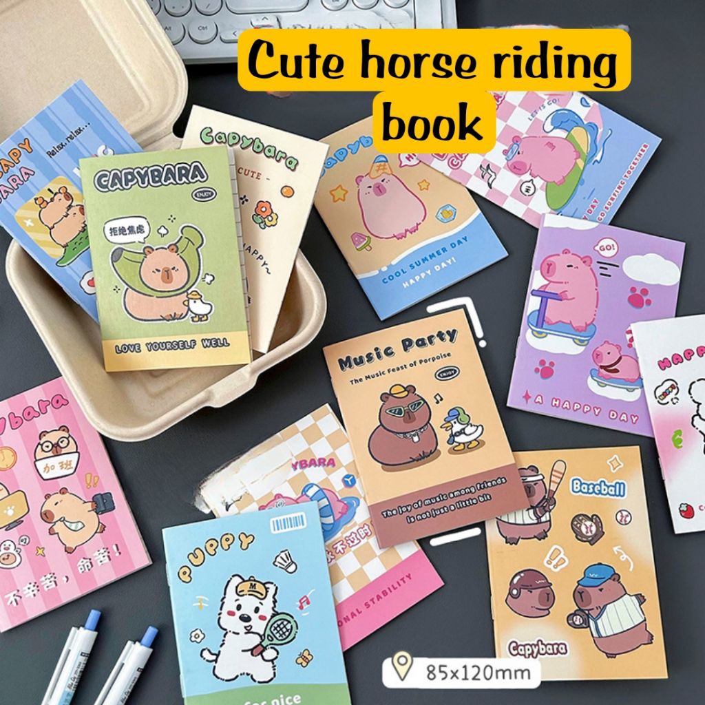 

NANA BUKU TULIS A7 CAPYBARA MEMO PAD MINI BUKU CATATAN KECIL AESTHETIC MM-47