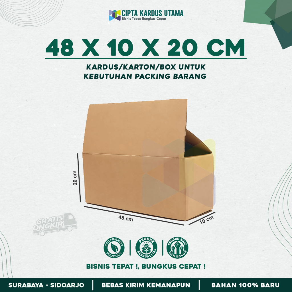 

Kardus Packing Full Overlap 48x10x20 | Box Packing Overlap | Karton Packing Overlap
