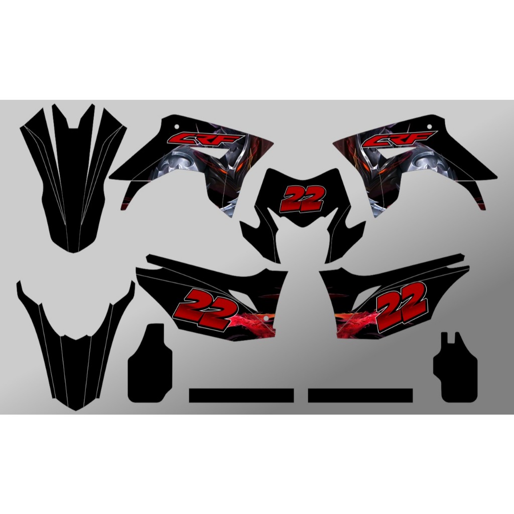 Decal CRF 150 L - Stiker Motor Crf 150 L Motif Anime Hololive ID D-I2-1316 D-I2-937