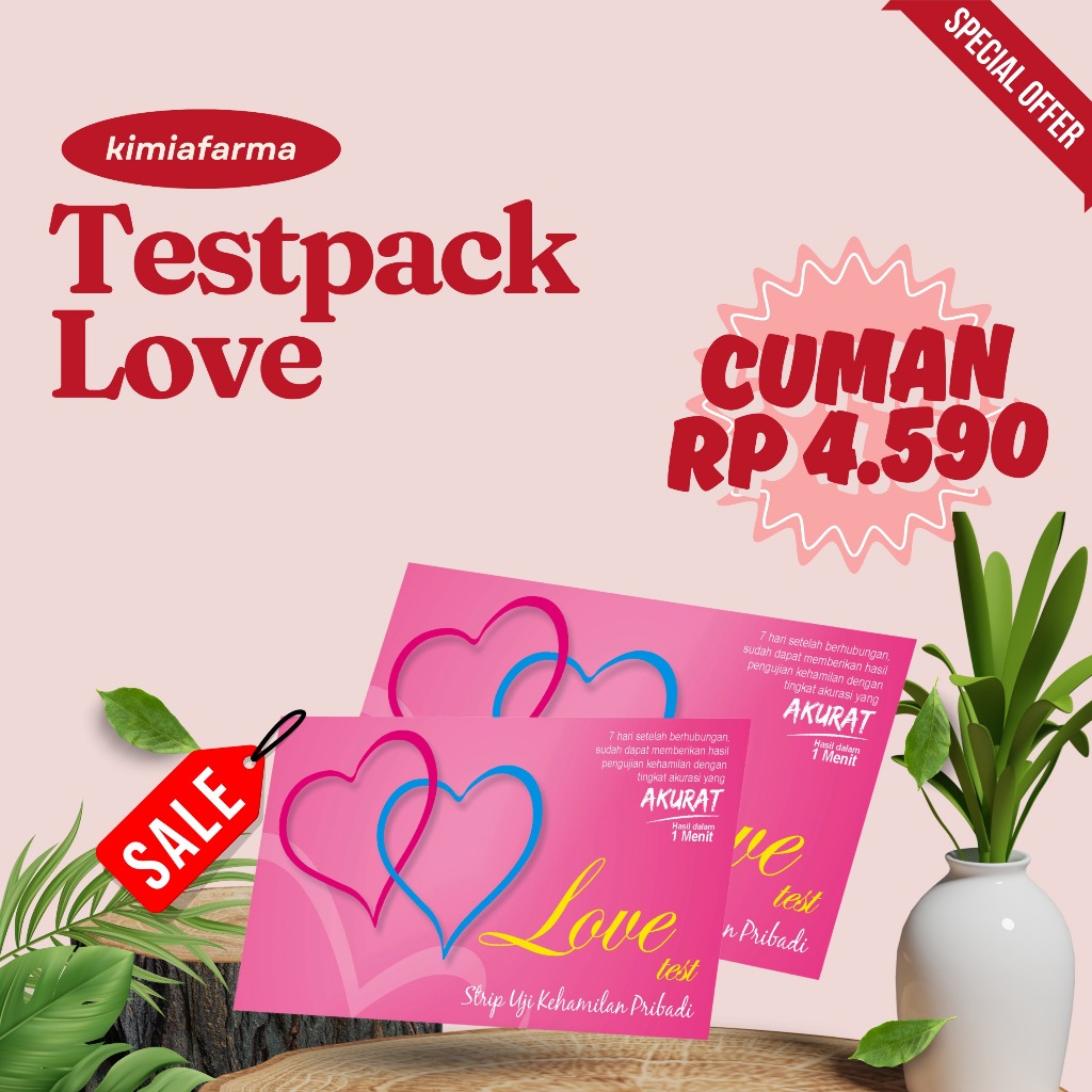 Test Pack LOVE Test Pack Uji Kehamilan Tes Kehamilan Kimia Farma