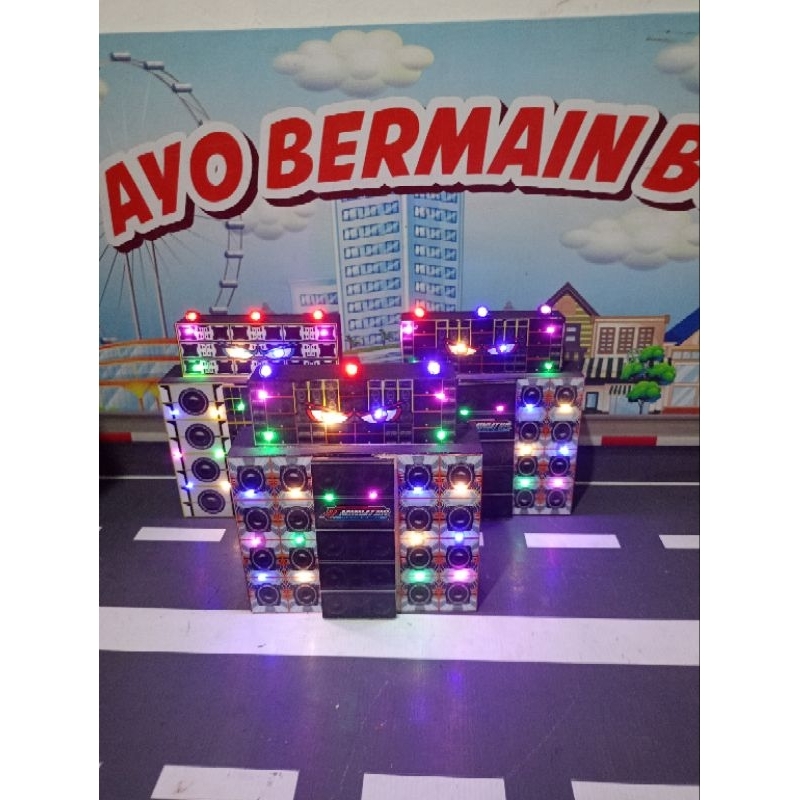 miniatur sound horeg miniatur sound system