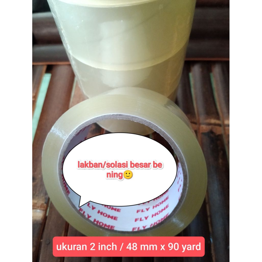 

lakban atau solasi besar bening