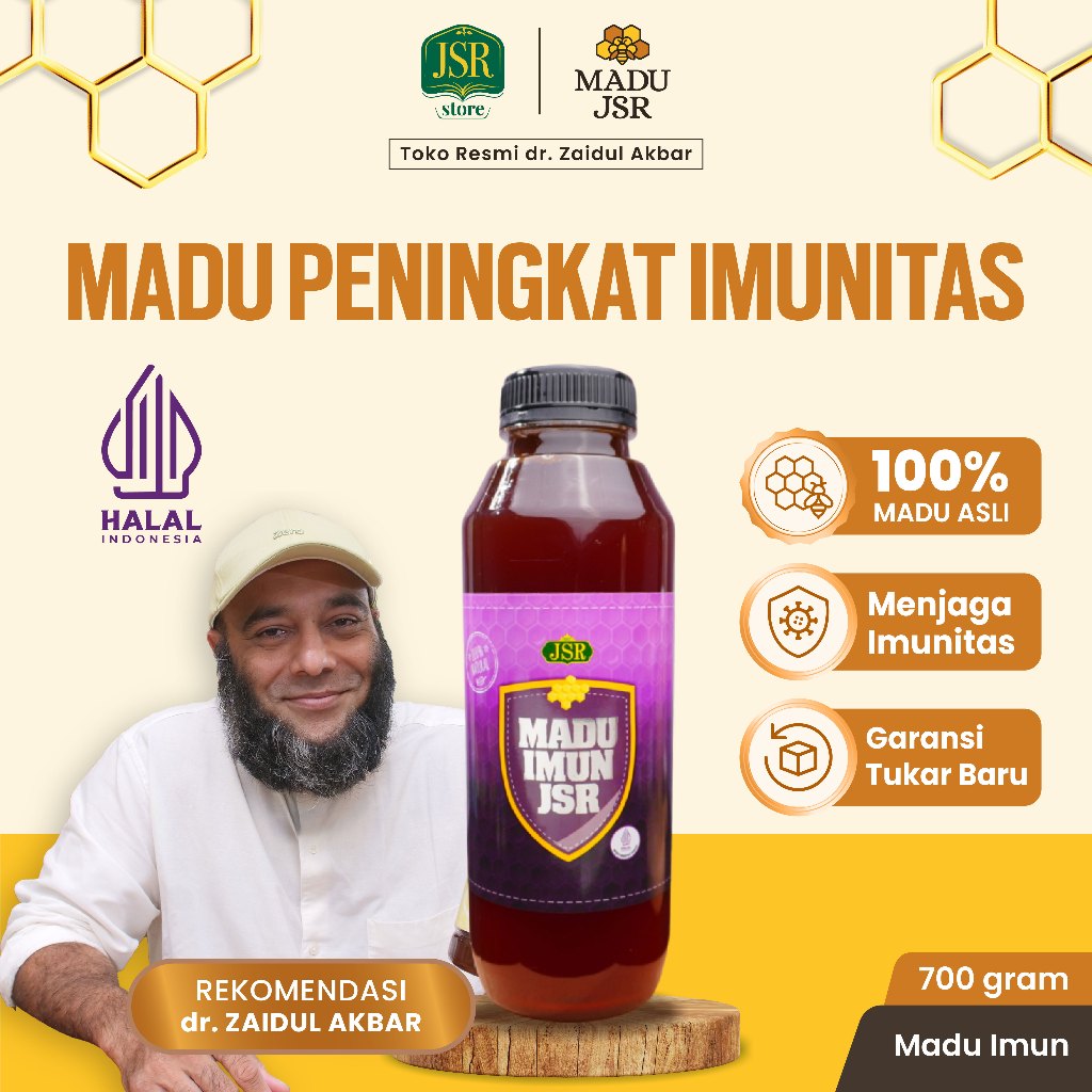 

MADU IMUN JSR Madu Imunitas by dr Zaidul Akbar - 350gr - 700gr